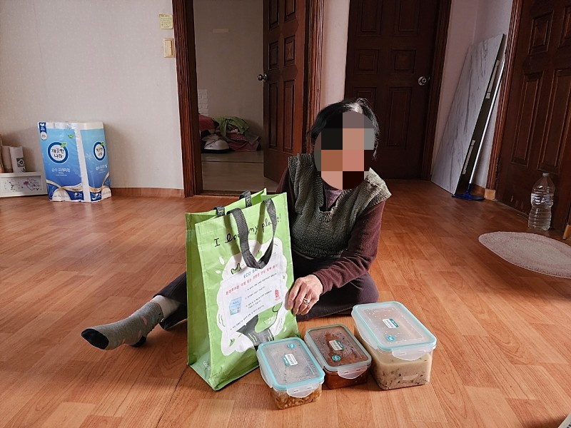 노인맞춤돌봄 11월 후원품 배부