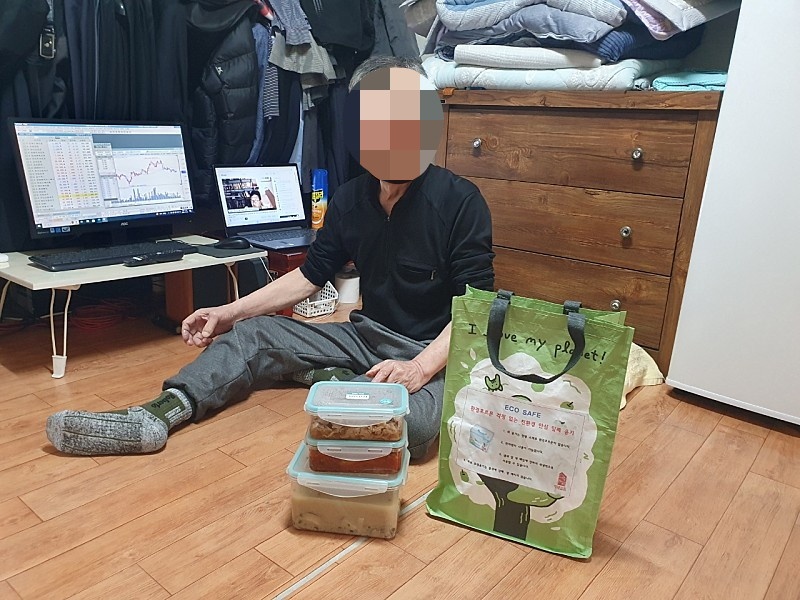 노인맞춤돌봄 11월 후원품 배부