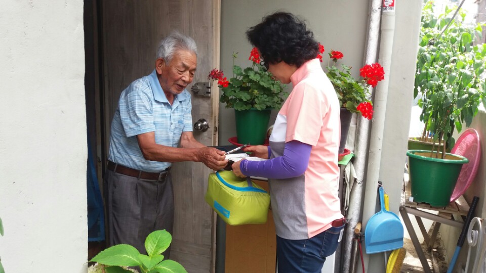 독거노인도시락배달사업 7월 활동점검 실시