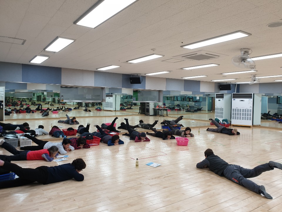 건강태권도 수업진행